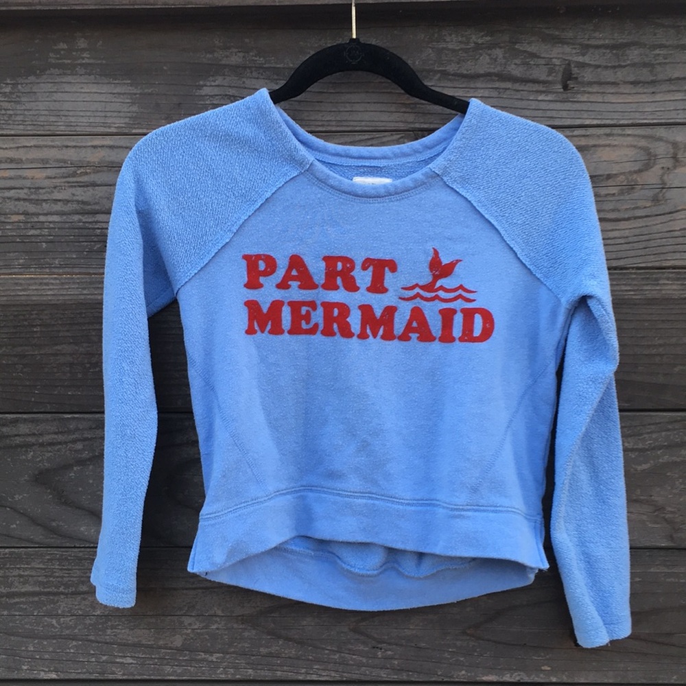 Billabong terry cloth sweatshirt- Part Mermaid